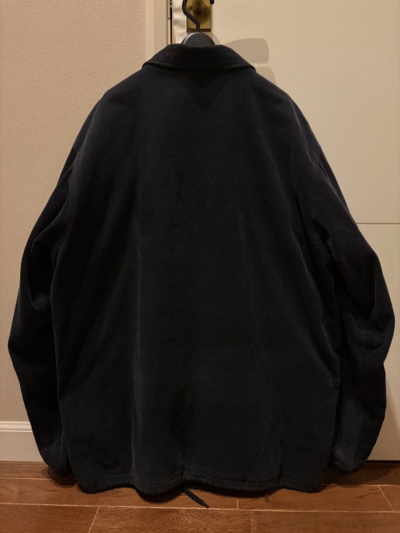 Upper Field One コーデュロイ コーチジャケット BLACK