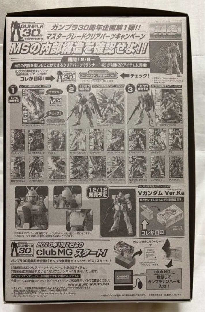 MG ガンキャノン 30周年 クリアパーツ付き