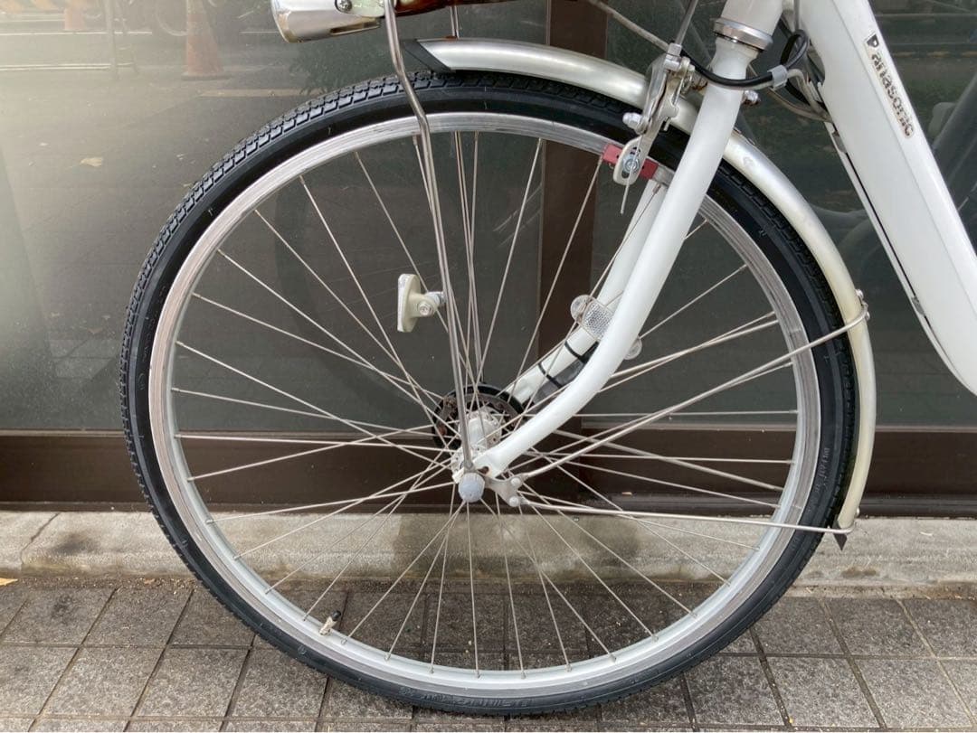 中古電動自転車 パナソニック ビビライトU 26インチ ホワイト 横浜