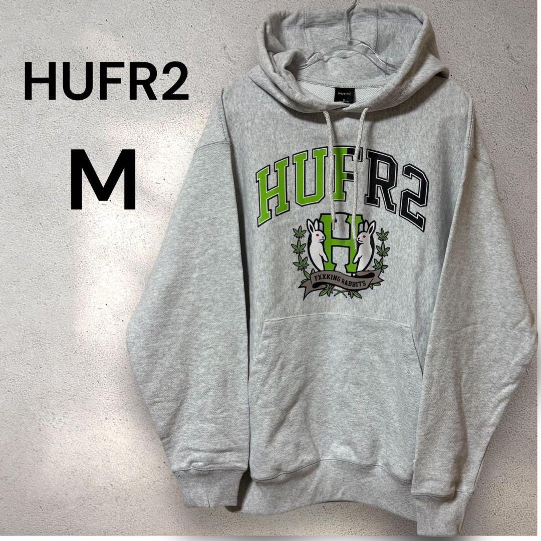 【美品✨】FR2 × HUF ロゴパーカー M コムドットゆうた着用 コラボ FR2 9090s コラボパーカー コムドットゆうた ふくれな 価格の相談受け