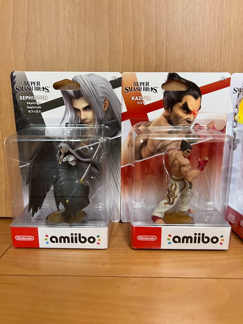 スマブラSP amiibo カズヤ　セフィロス　ホムヒカ　ソラ　新品未開封4体