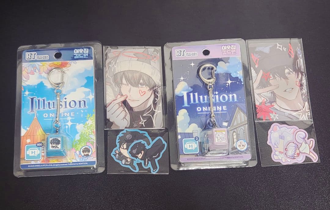 隣のギルメン キーキャップ キーリングセット 2種類セット 韓国bl