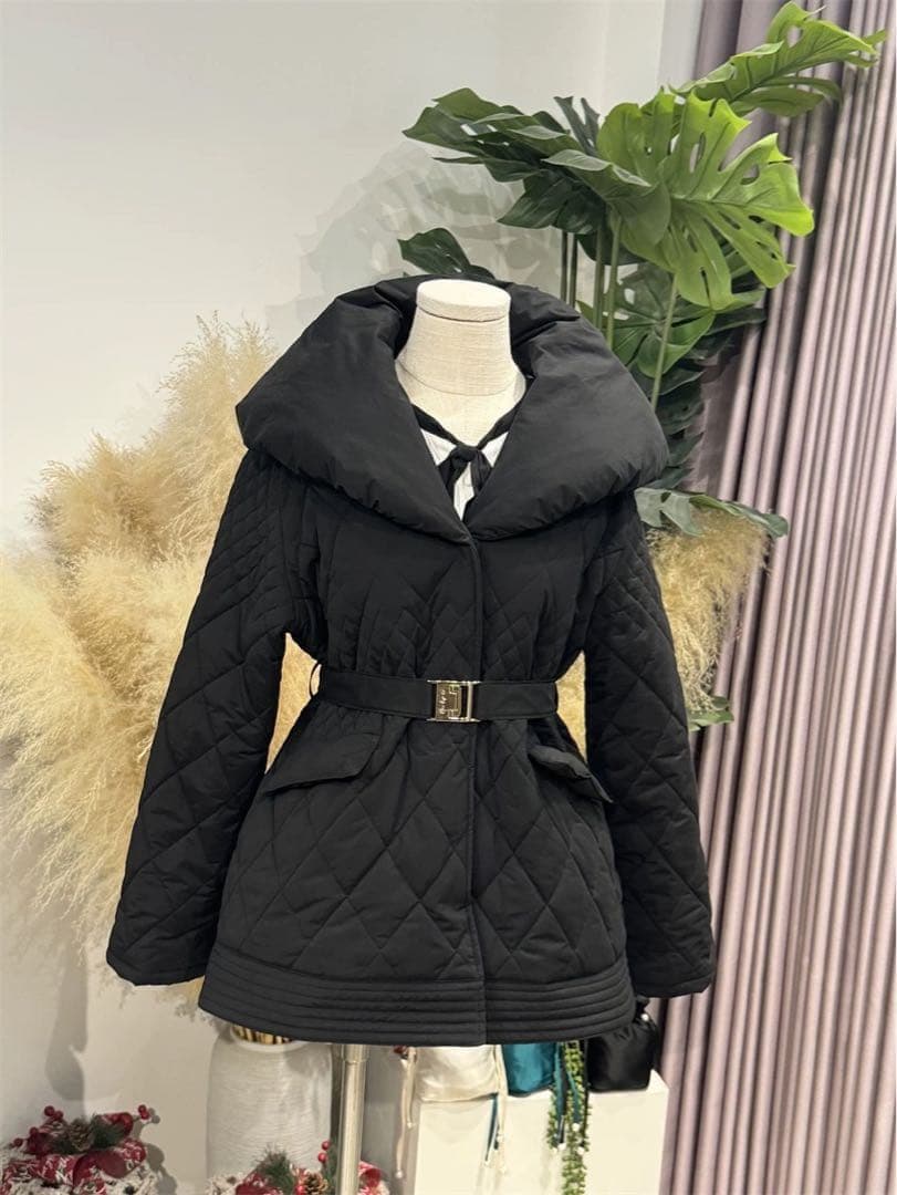 Her lip to Madison Quilted Short Coat - メルカリ