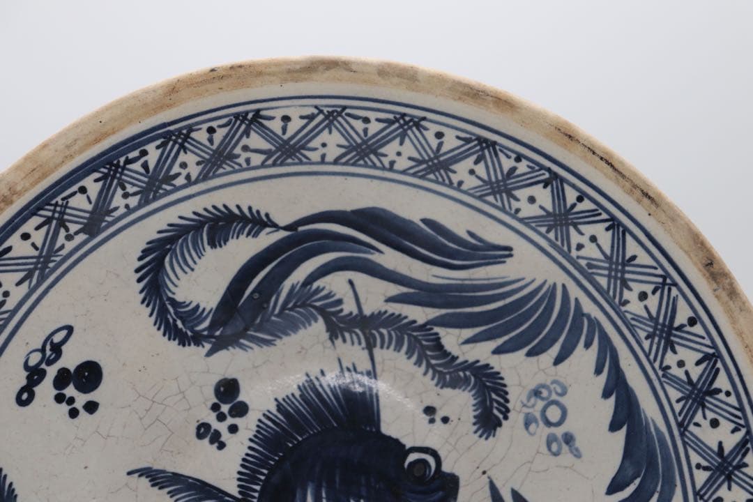 古安南 染付 魚藻紋大皿 送料込み0905 - メルカリ