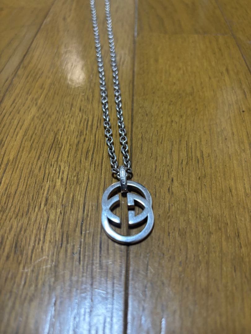 GUCCI シルバー ダブルGロゴ ネックレス 約60cm - メルカリ