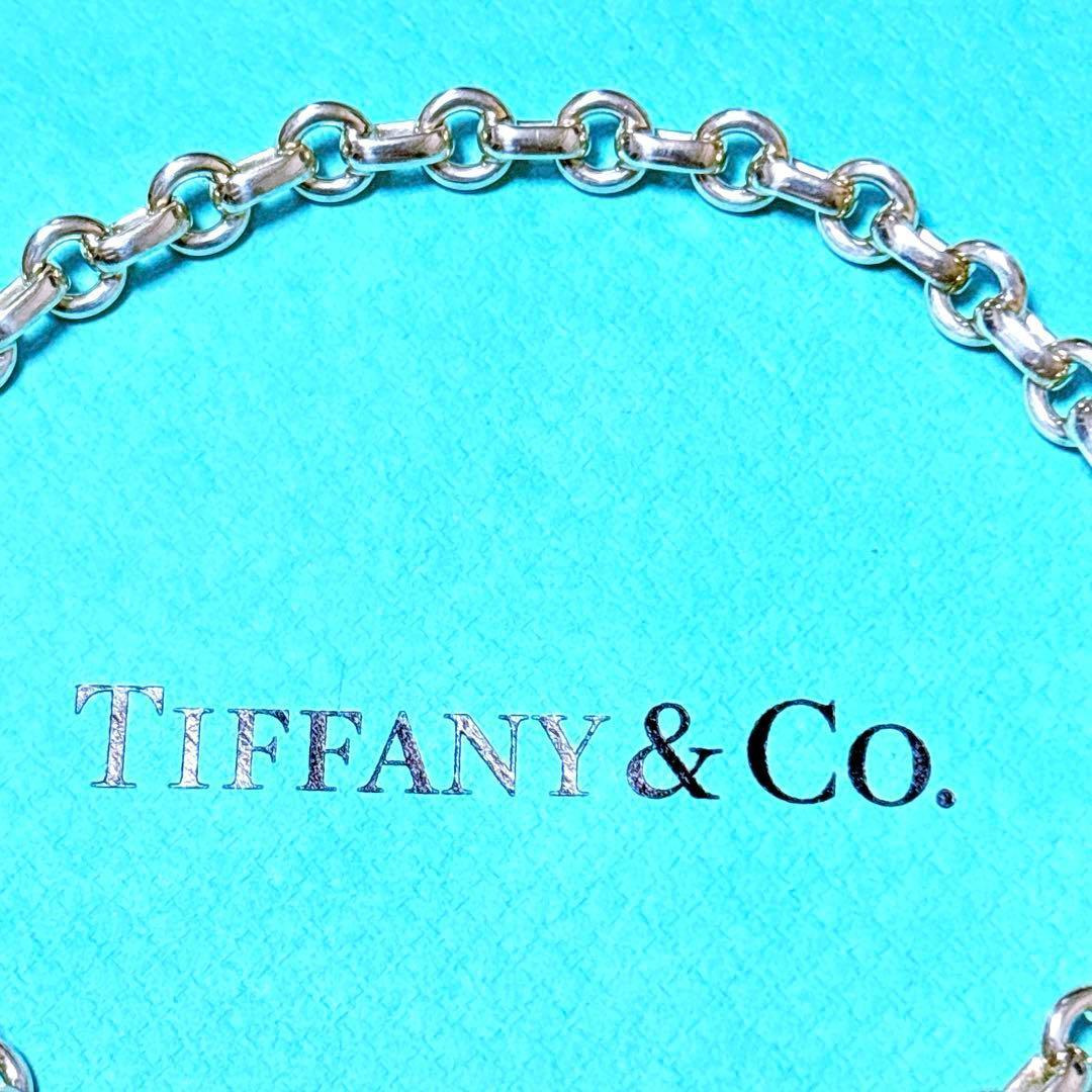 【美品】22.5cm ティファニー ドーナツチェーン ブレスレット SV925