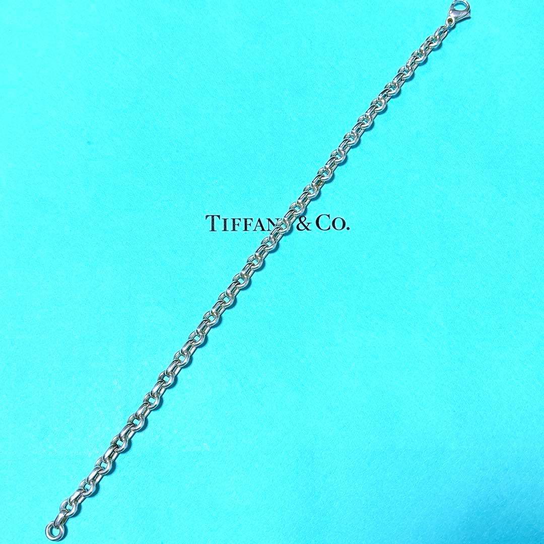 【美品】22.5cm ティファニー ドーナツチェーン ブレスレット SV925