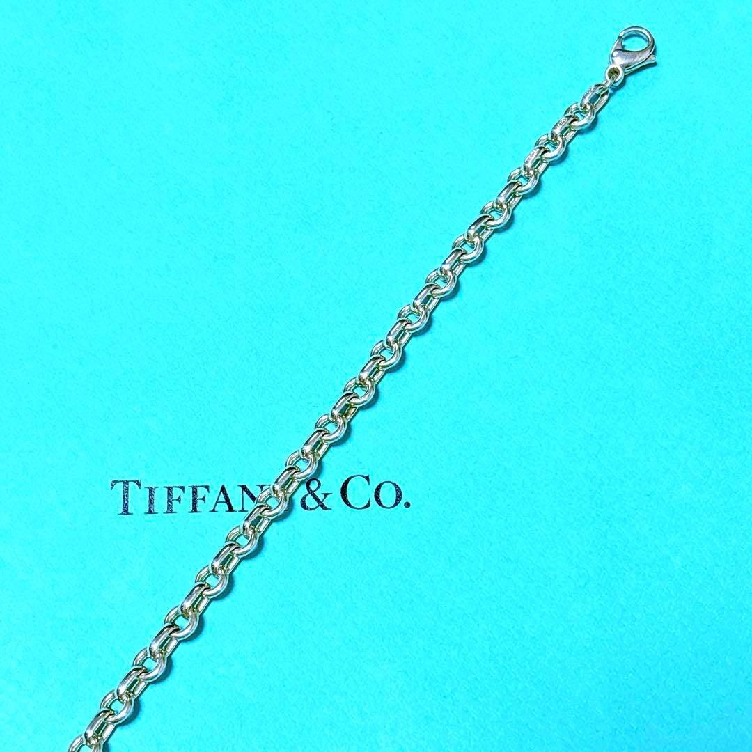 【美品】22.5cm ティファニー ドーナツチェーン ブレスレット SV925