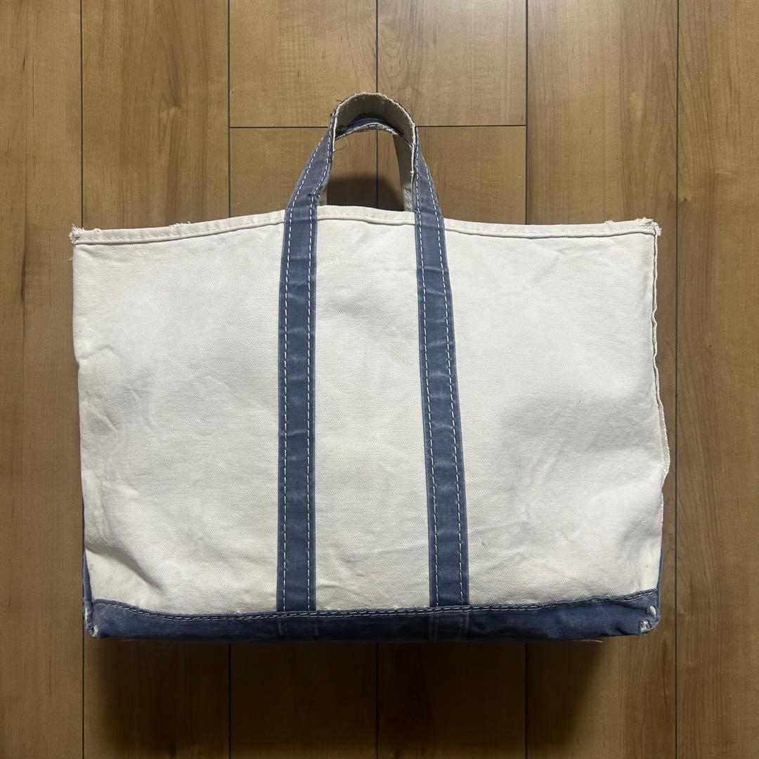 80s L.L.Bean BOTE&TOTE ギザタグ NAVY/LARGE