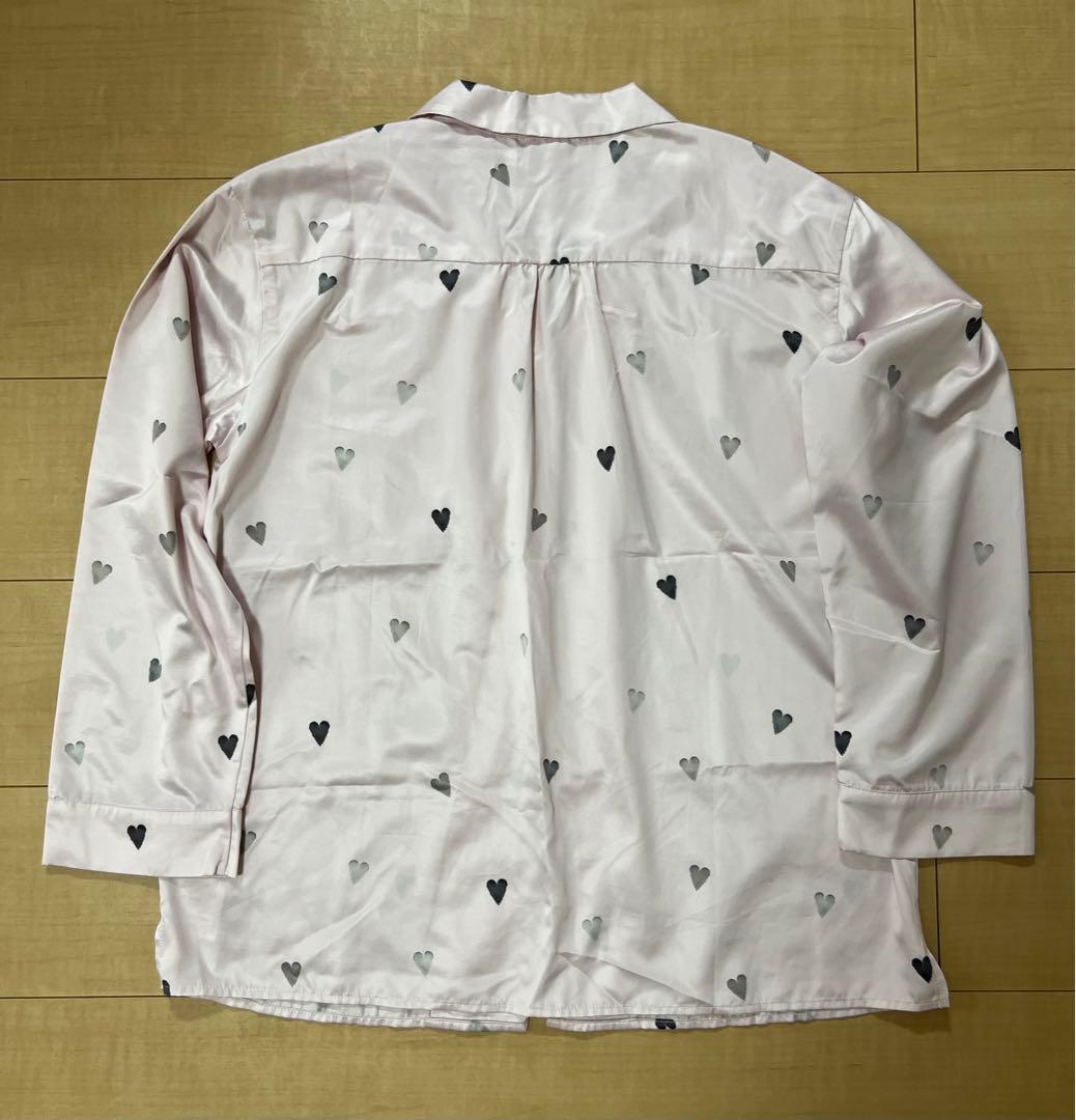 ジェラートピケ ハート柄 サテンパジャマ 上のみ - メルカリ