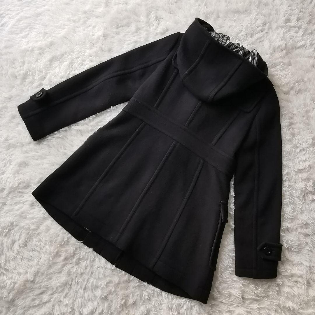 バーバリー ブルーレーベル ダッフルコート ホース 刻印 ロゴ チェック