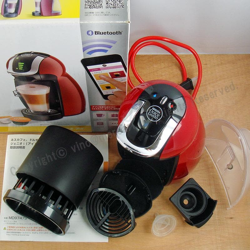 美品 ネスカフェ ドルチェグストジェニオ アイ レッド MD9747S-CR