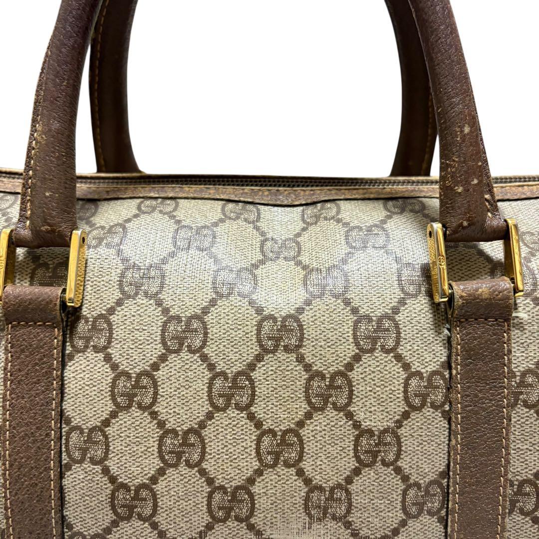 GUCCI ミニボストンバッグ GGスプリーム インターロッキング PVC