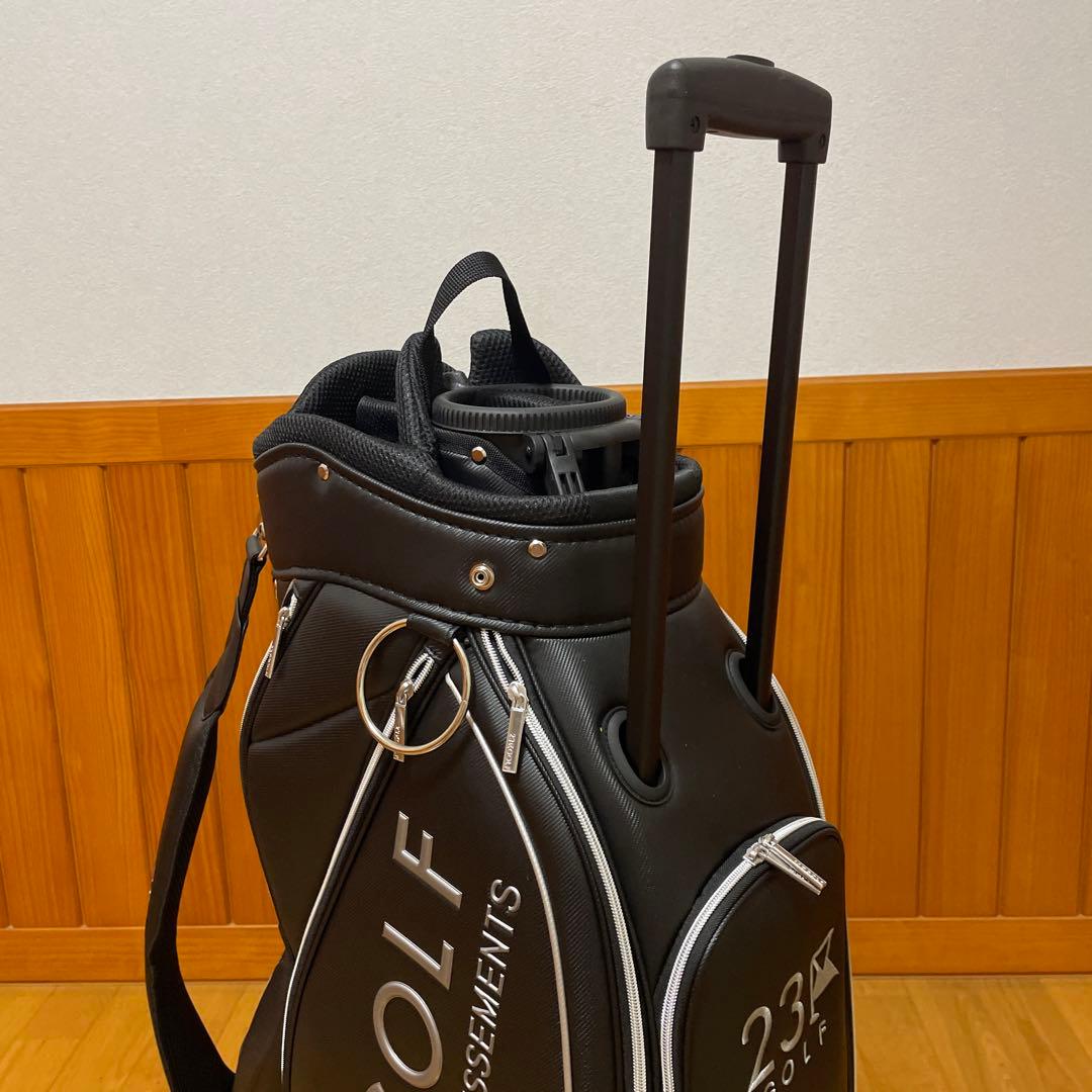新品同様 23区 ゴルフ セルフスタンドバッグ内蔵キャディバッグ
