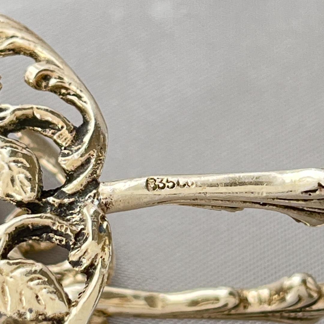 Christoph Bach】 薔薇の透かしのペストリートング【純銀】17cm - メルカリ