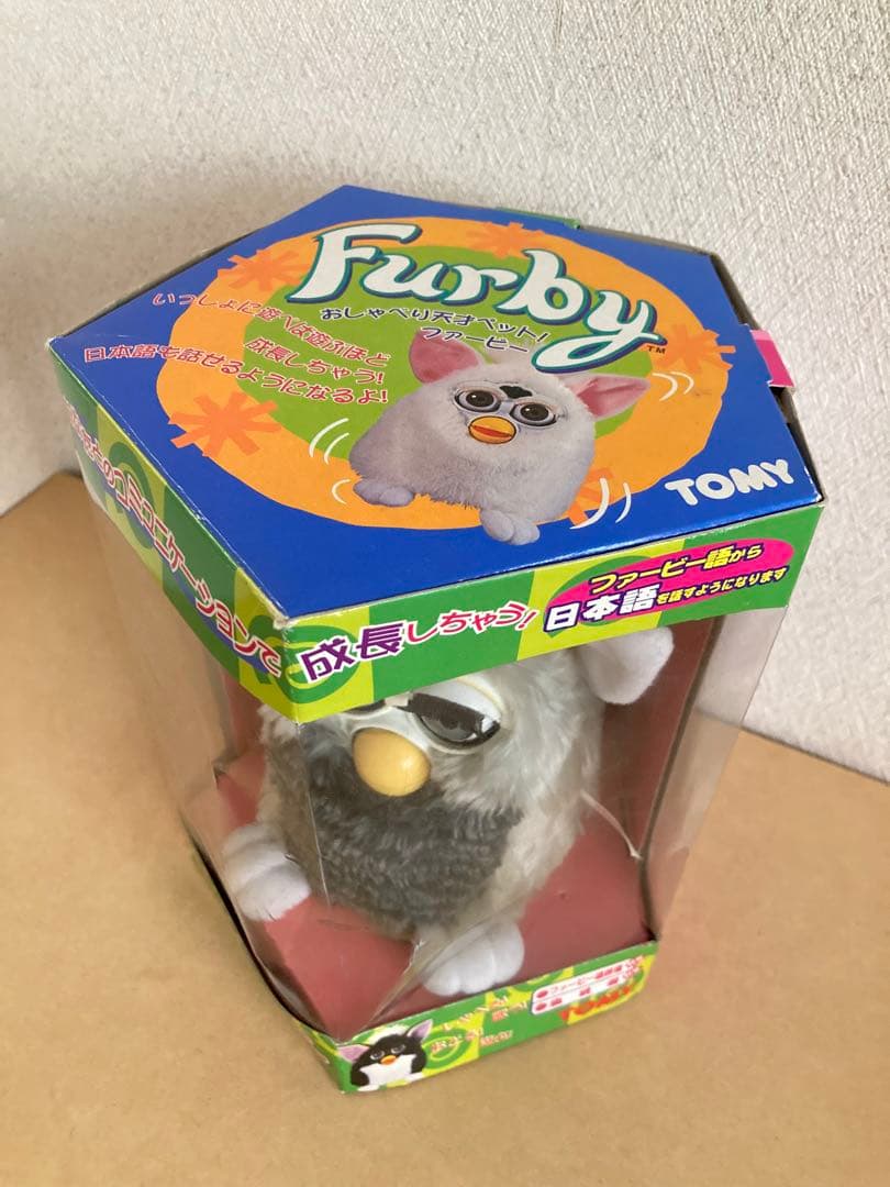 【希少】　TOMY 初代　ファービー Furby日本語版　グレー　タカラトミー