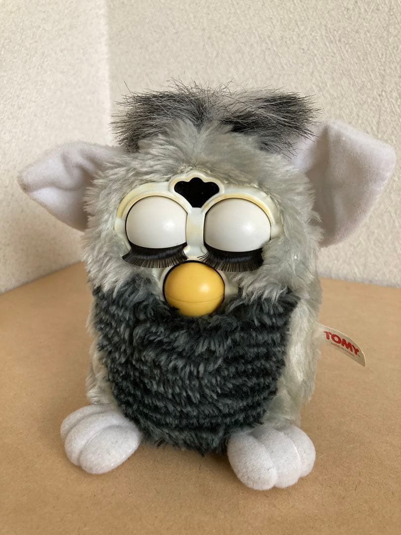 【希少】　TOMY 初代　ファービー Furby日本語版　グレー　タカラトミー