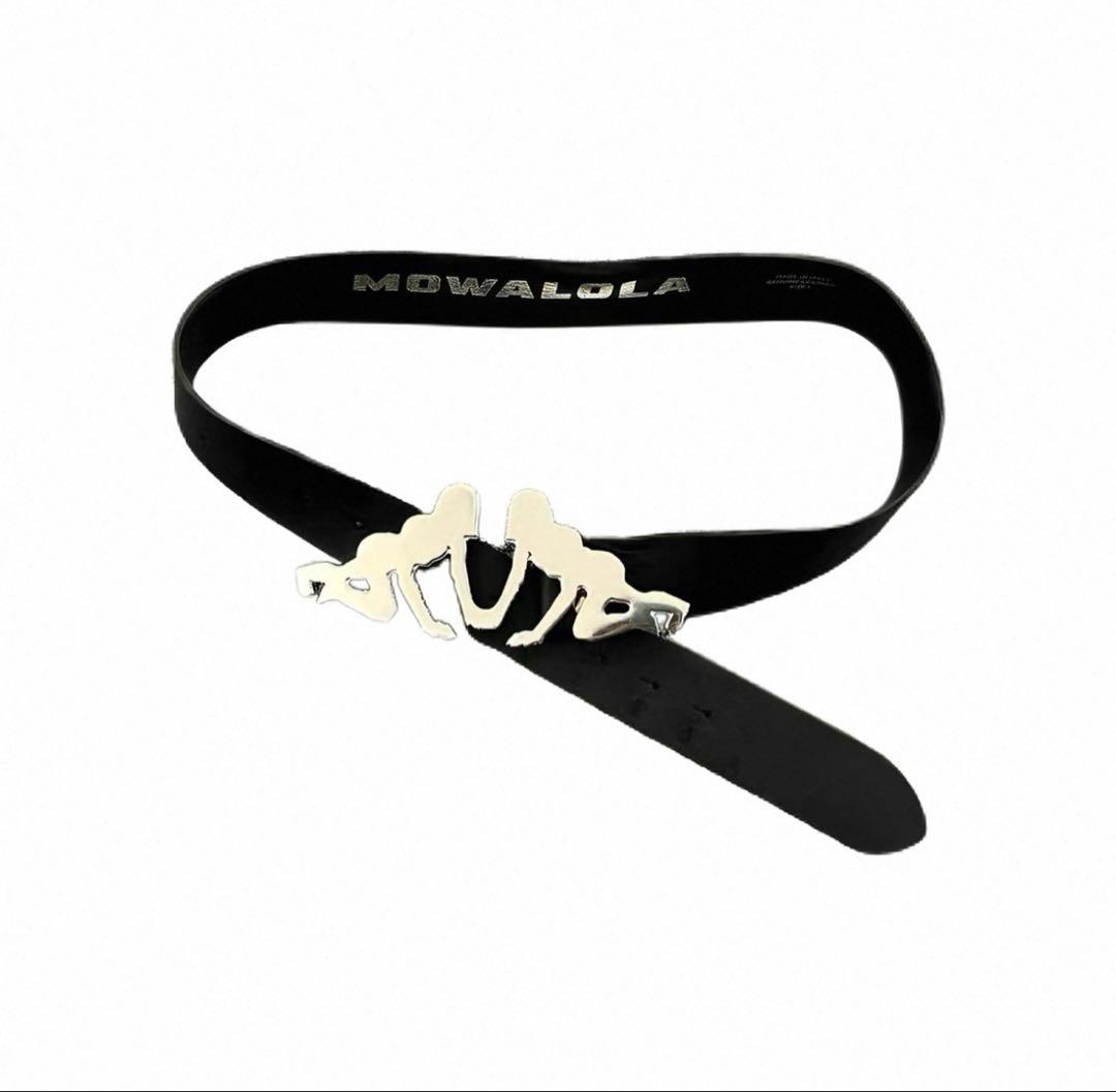 Mowalola ベルト 中古・古着通販】MOWALOLA (モワローラ) SWEAT BUCKLE BELT ブラック