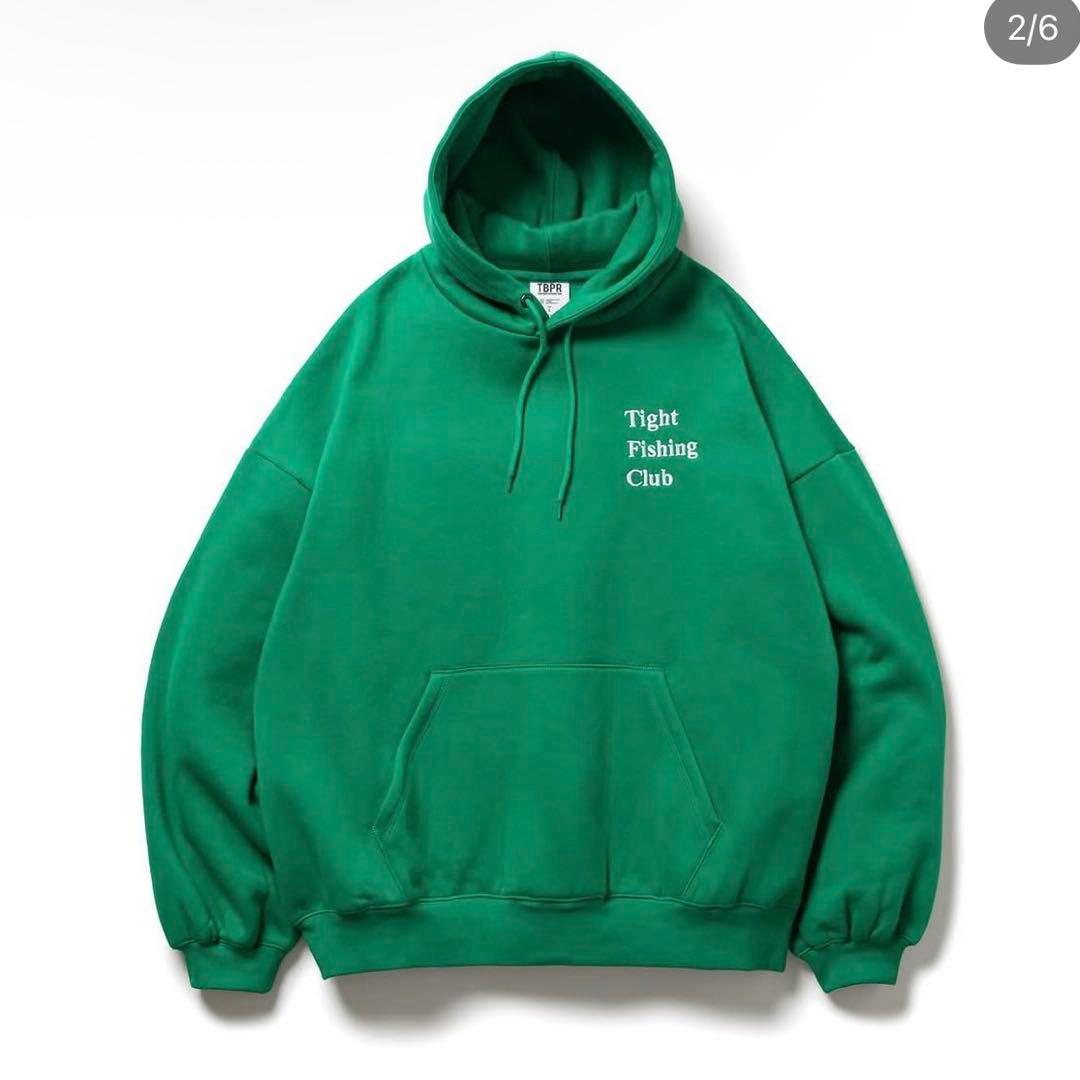 tightbooth chaos fishing club パーカー 緑 L - メルカリ