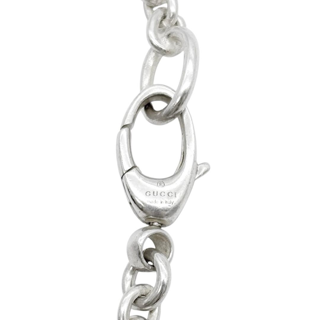 美品◎ グッチ インターロッキング GG ネックレス 男女兼用 シルバー
