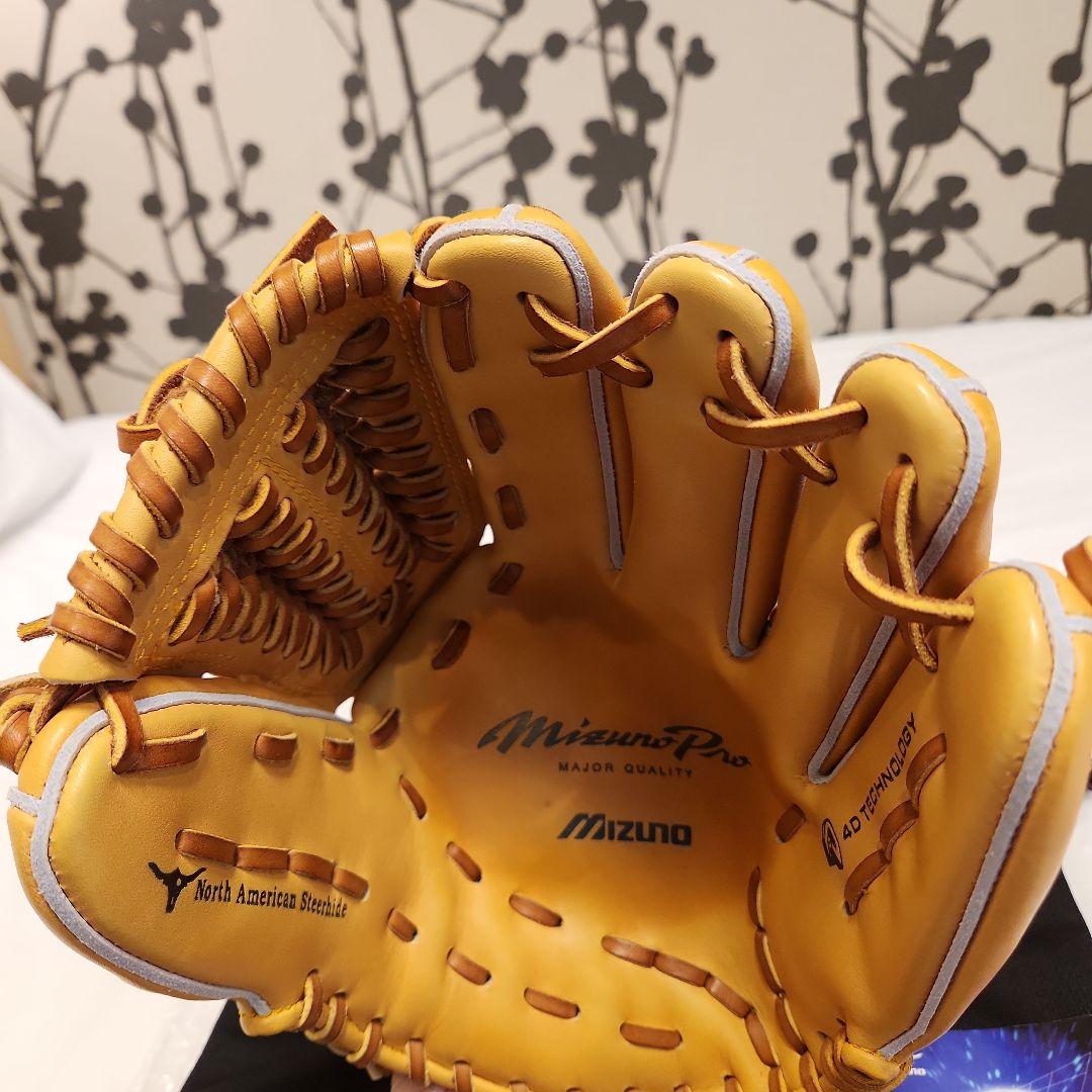 希少】ミズノプロ 軟式 ノースアメリカンステアハイド サイズ9