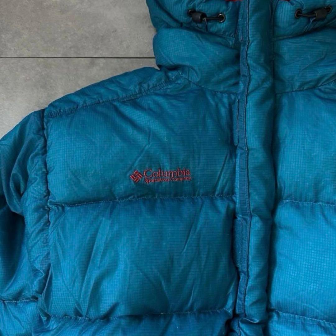 超希少カラー⭐️】極暖Columbia ダウンジャケット エメラルドブルー