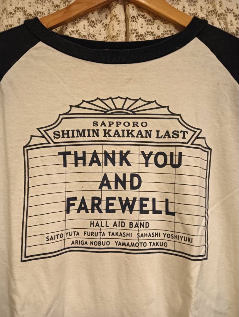 札幌市民会館最後の日【ライブ　ラグランＴ】Lサイズ
