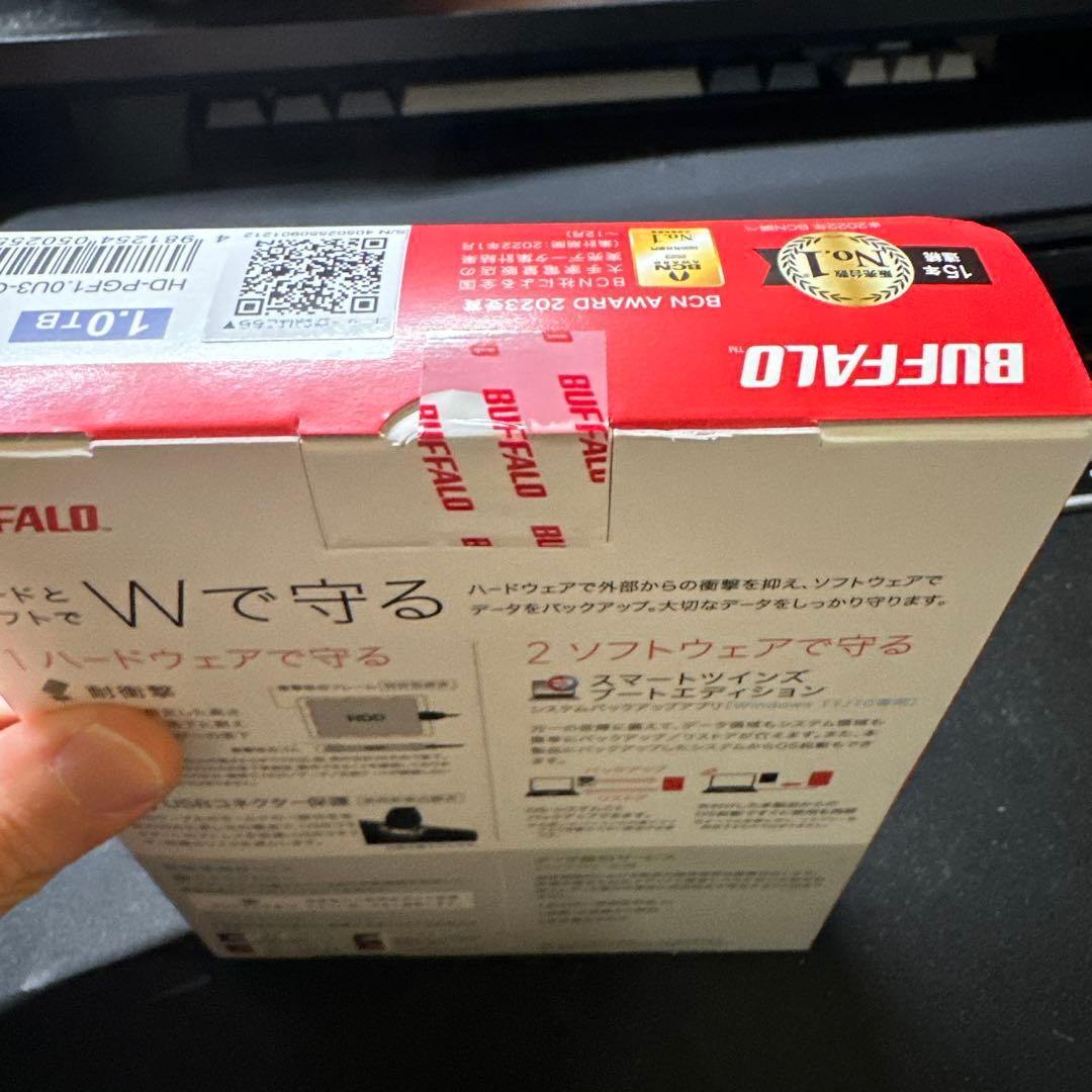 BUFFALO 1.0TB ポータブルHDD HD-PGF1.0U3-GLA