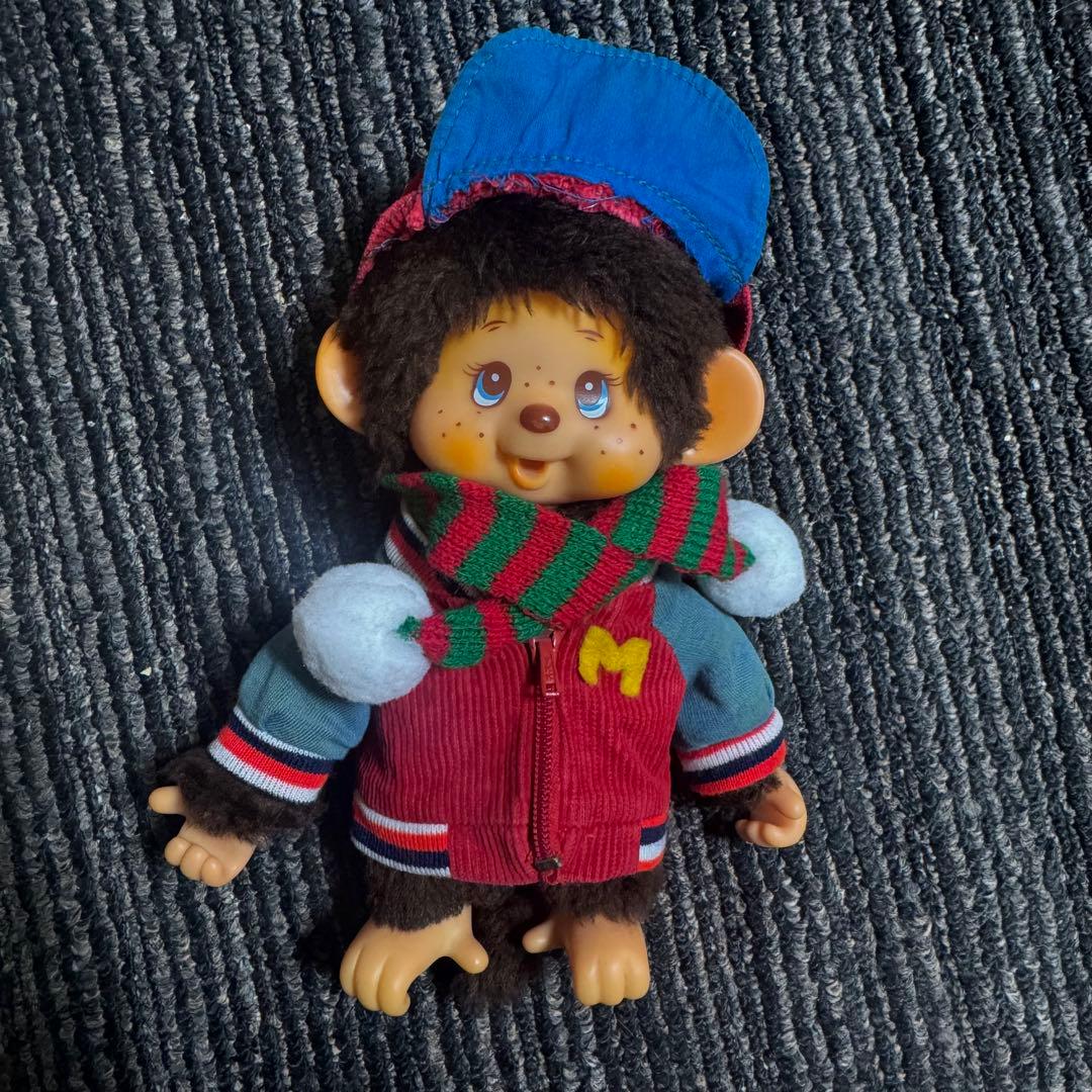 モンチッチ セキグチ いちご ぬいぐるみ 昭和 レトロ 帽子 レア 初代 4