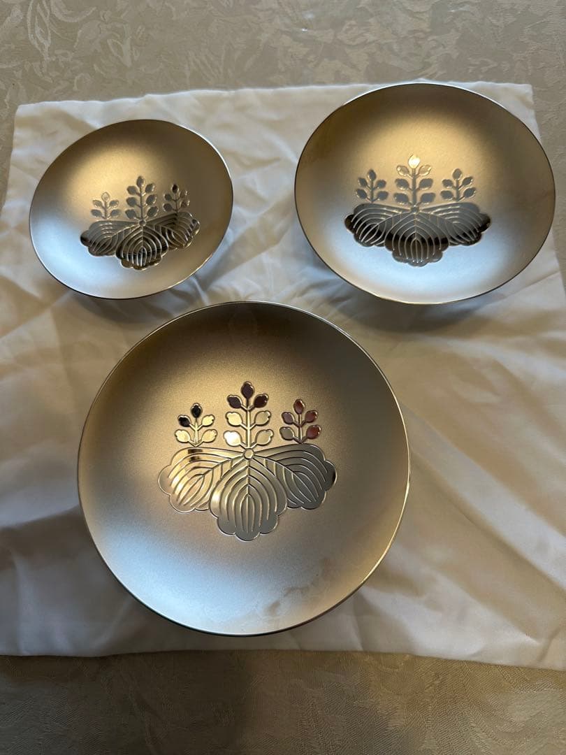 シベリア抑留 銀杯 3杯セット 計約396g 純銀 造幣局 内閣総理大臣