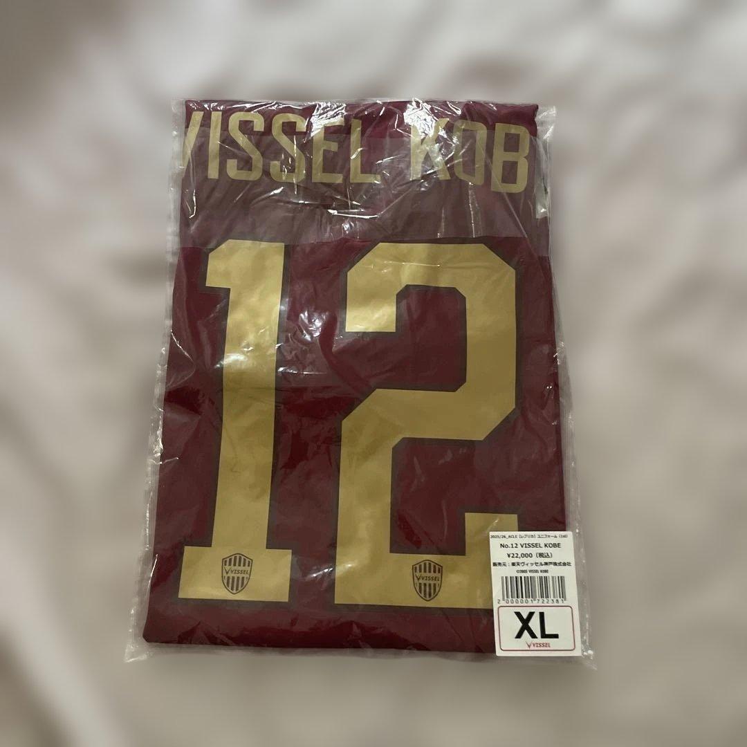 VISSSEL KOBE No.12 XL マルーンシャツ 2025-2026 Vissel Kobe Jersey Home ACL #vissel #visselkobe