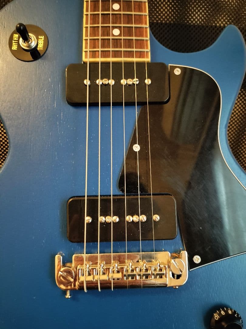 ジャンク レスポールスペシャル ブルー - メルカリ
