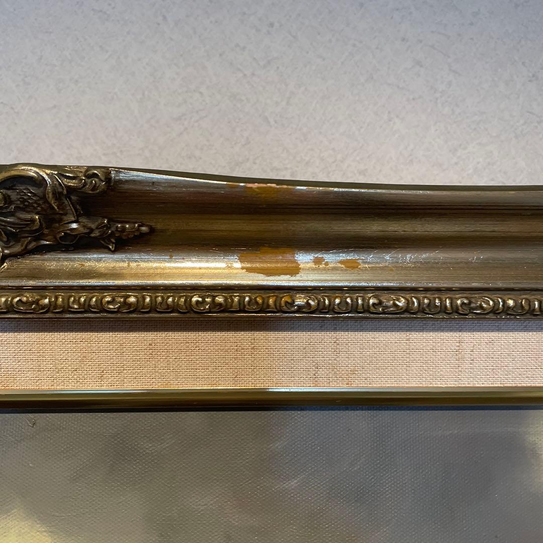 フェルメール　デルフトの眺望複製画　額縁