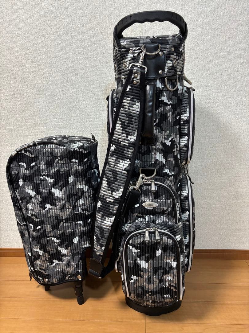 オウル OUUL キャディバッグ シルバークラシックカモフラージュ 美品