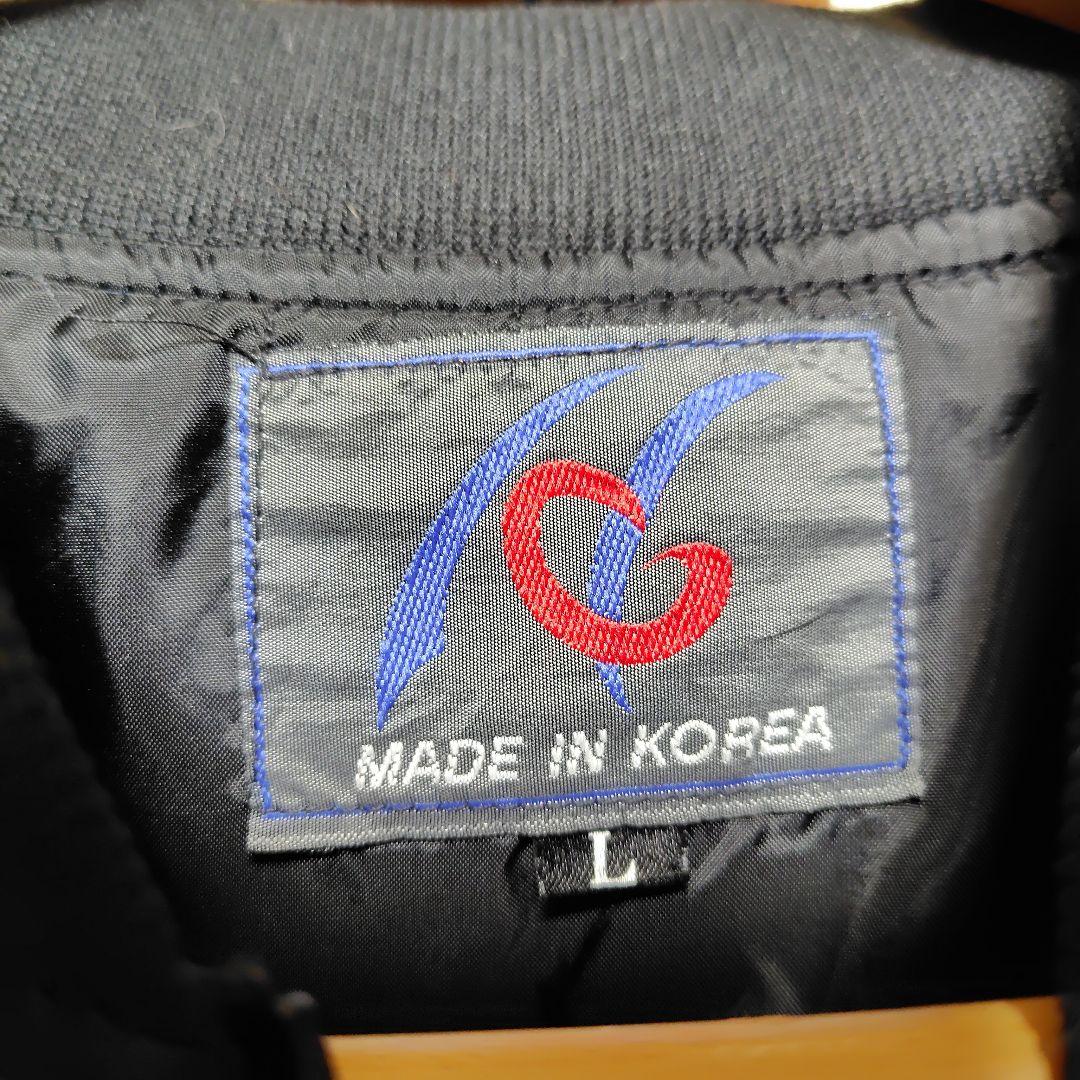 スーベニアジャケット 黒 JAPAN 星条旗 龍 ベトジャンコリジャン 韓国