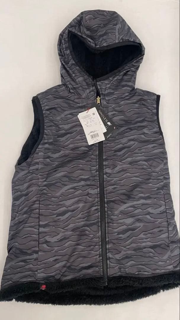 フード付き黒ベスト Lサイズ