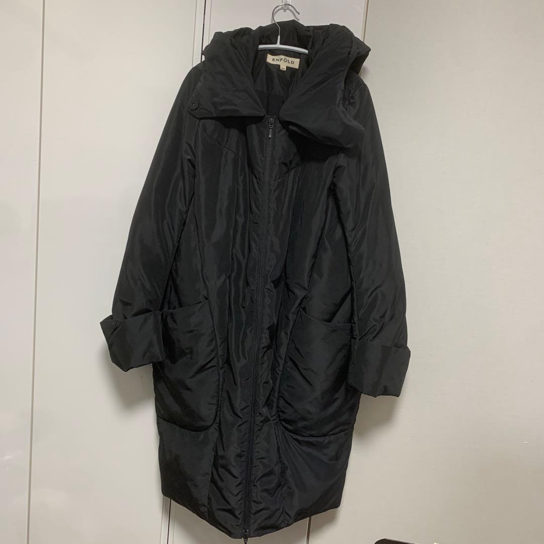 最終価格】ENFOLD ダウンコート コクーン ロング 黒 - メルカリ