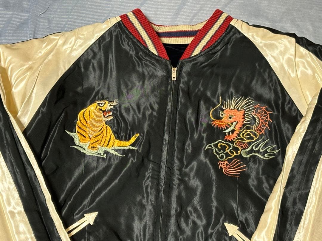 テーラー東洋 スカジャン 別珍 ツートン 試着のみ TT15795-128 - メルカリ