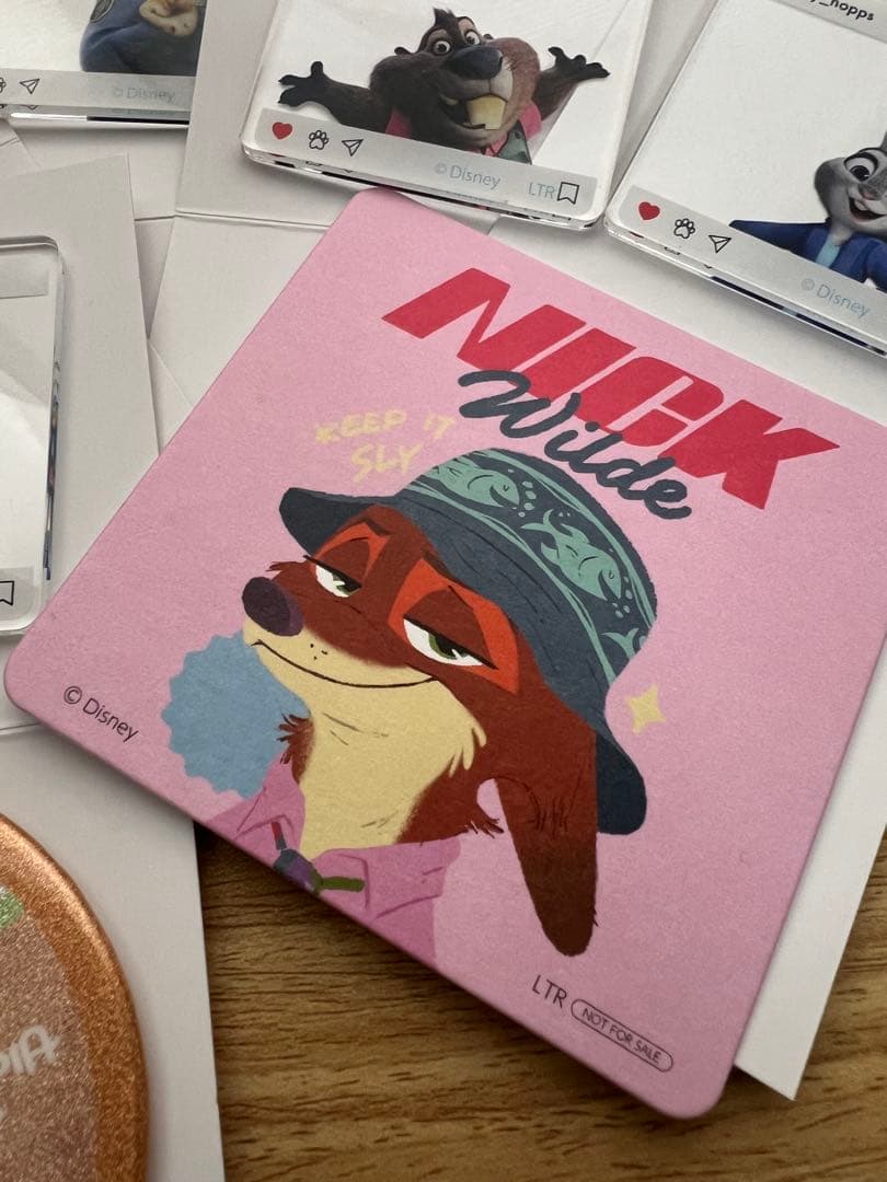 ズートピア カフェ　キャラクターグッズ 7点セット（ニック）