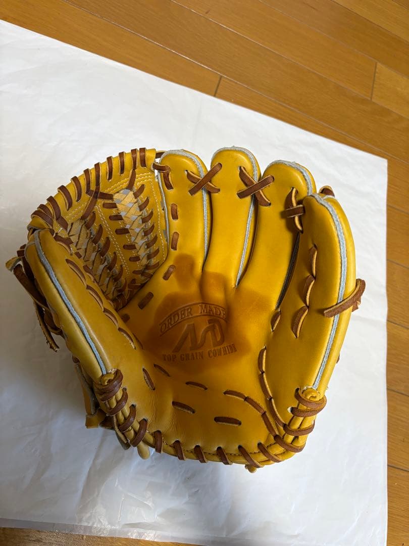 アサダスポーツ 軟式オーダーグローブ 内野用 ナチュラル 収納袋付き