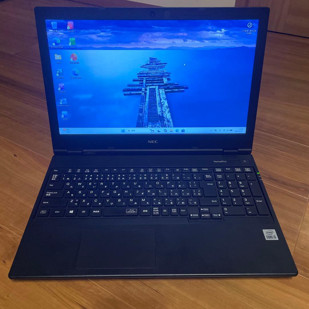 Windowsノート本体 NEC i5-10210U 8GB 128GB Win11Pro Office RNRUO-15-6-Windows-11-Pro-
