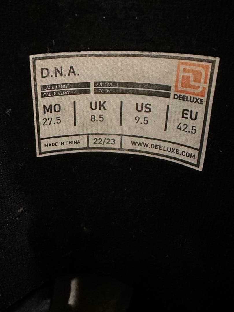 限定値下げ❗️❗️DEELUXE スノボブーツD.N.A. 27.5cm 22-23