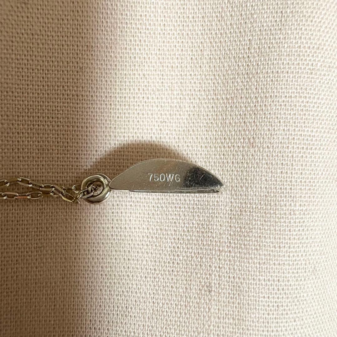 ピンキー＆ダイアン k18 WG ダイヤ ネックレス - メルカリ