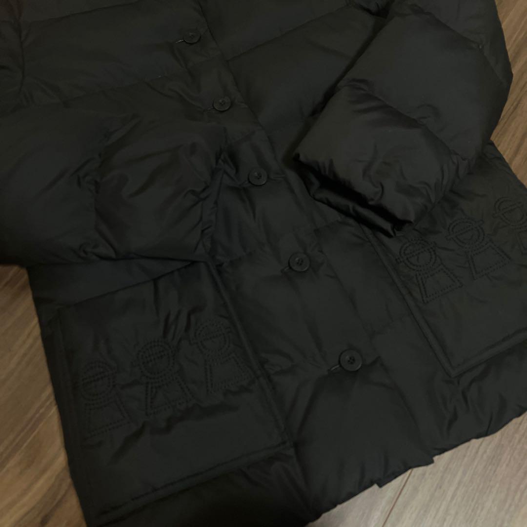 美品 ピッコーネ 刺繍入り フェザー ダウンジャケット38 レディース