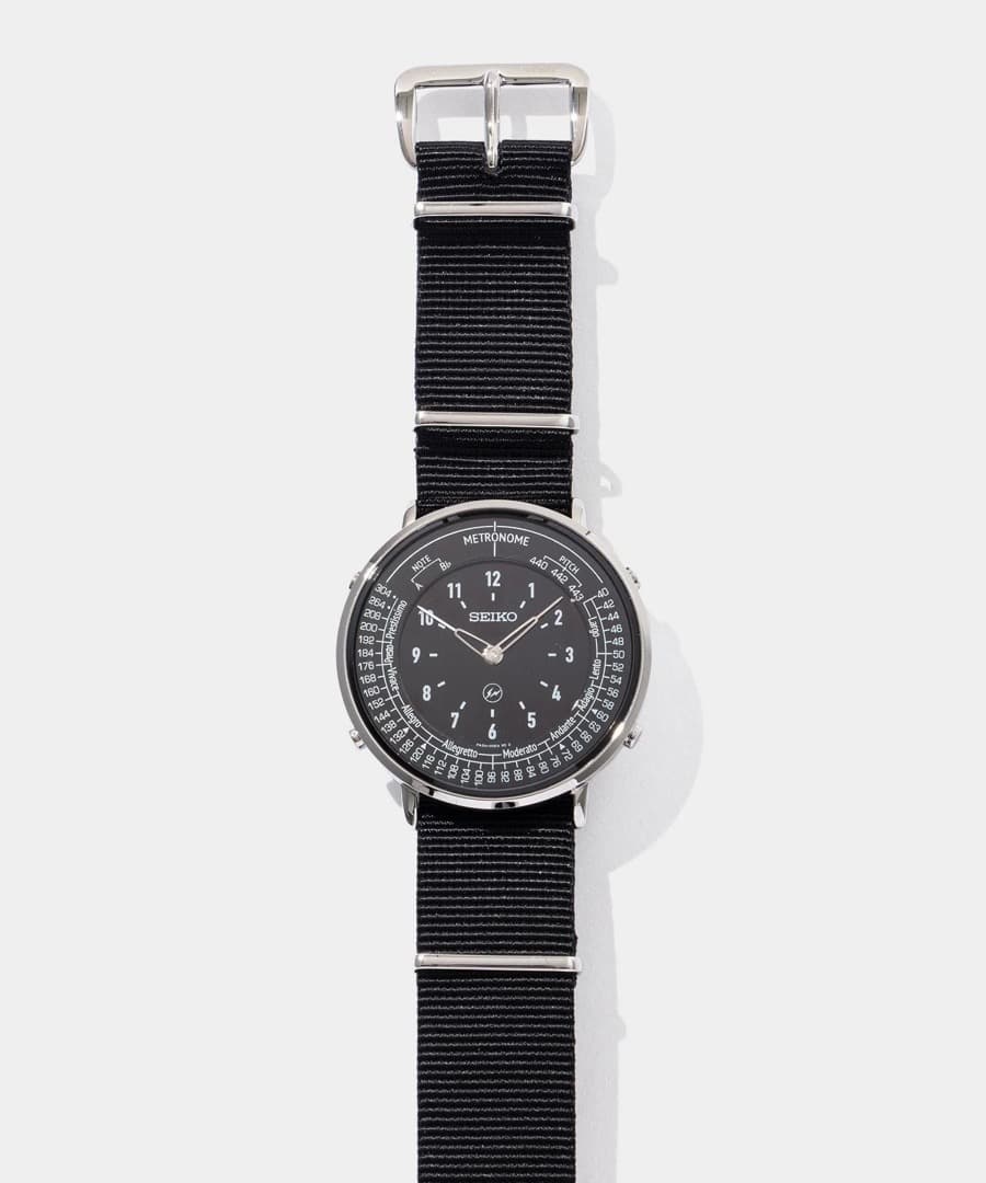 黒SEIKO Metronome Watch Fragment Edition Your First Look at Hiroshi Fujiwara's New Fragment Edition Seiko