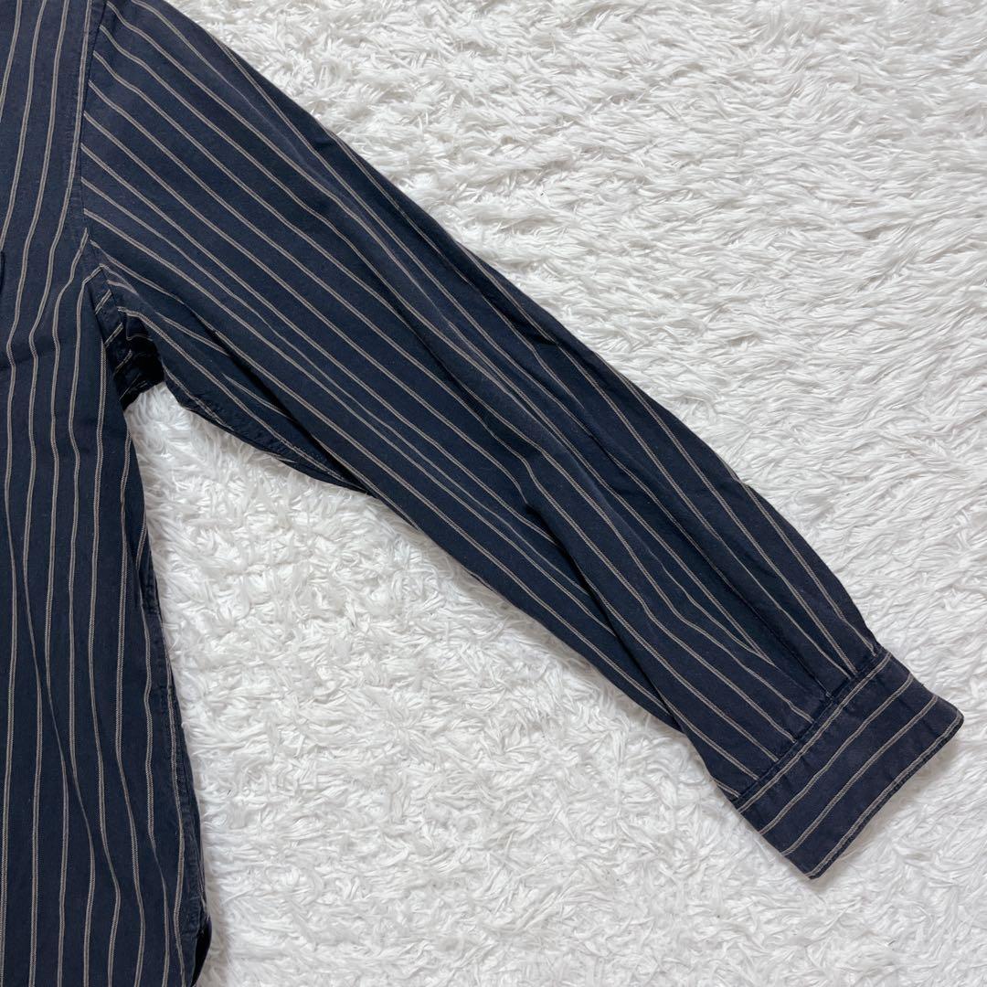 美品✨マーガレットハウエル バンドカラー シャツ ダークグレー