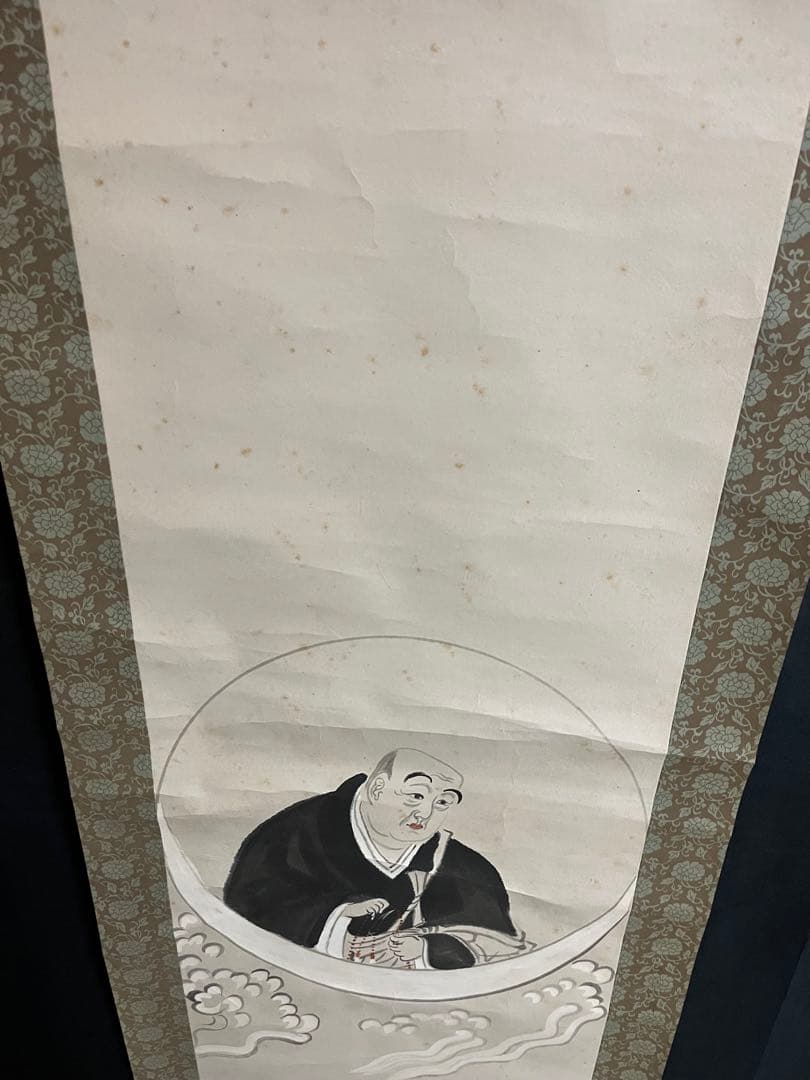 円光大師 法然上人像 掛軸 肉筆 仏画 禅画 江戸後期〜明治期頃 寺院