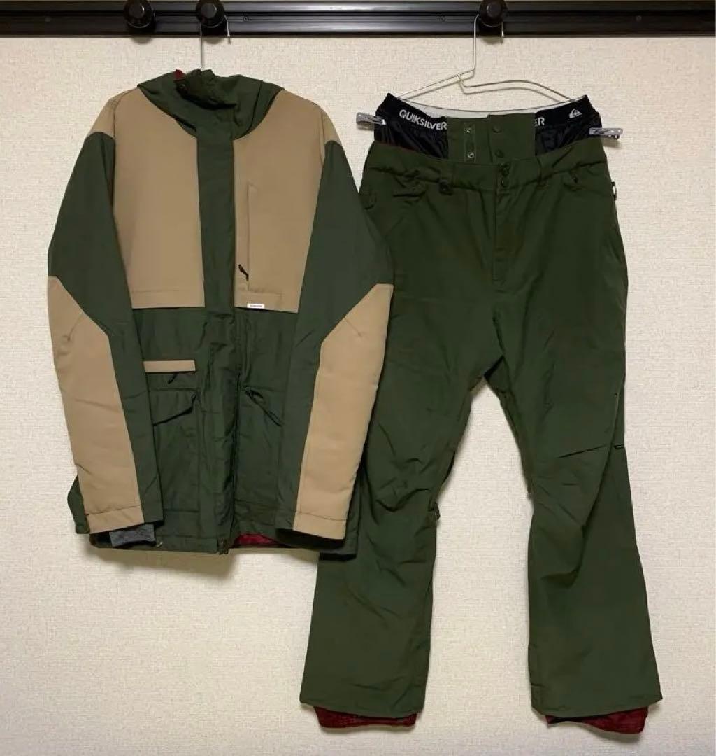 Quiksilver クイックシルバー　スノーボードウェア　上下セット　Mサイズ Quiksilver（クイックシルバー） スノーボードウェア メンズ 上下