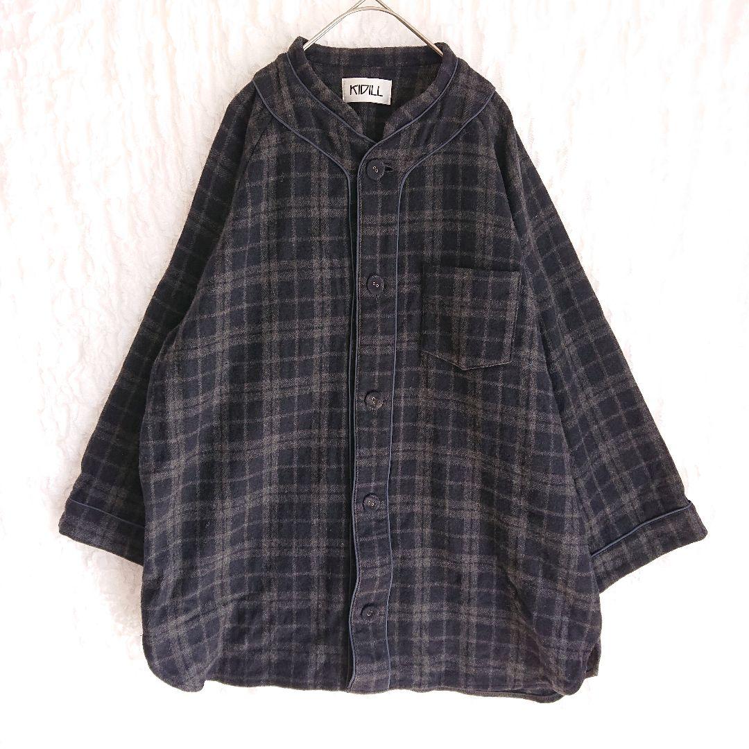 希少 KIDILL キディル ネルチェック ベースボールシャツ ジャケット F シャツ | KIDILL/キディル | 三越伊勢丹オンラインストア・通販【公式】