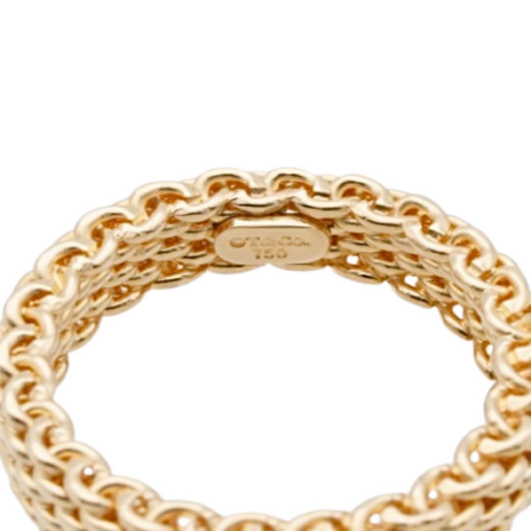 erics ティファニー K18 YG サマセット リング 5号 3.9g